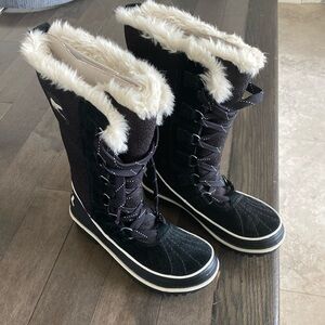 Sorel Tivoli High II Tweed-Black Fawn Size 6 Woman’s